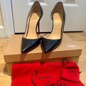 Christian Louboutin Half d’Orsay Iriza Black Pump